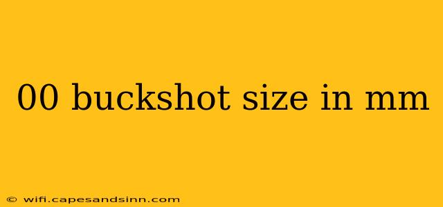 00 buckshot size in mm