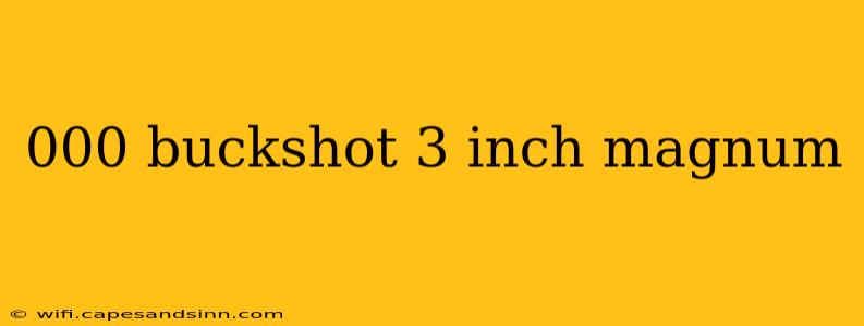 000 buckshot 3 inch magnum