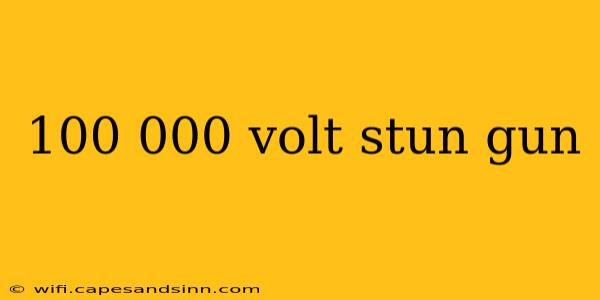 100 000 volt stun gun