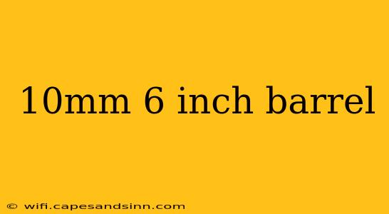 10mm 6 inch barrel