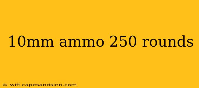 10mm ammo 250 rounds