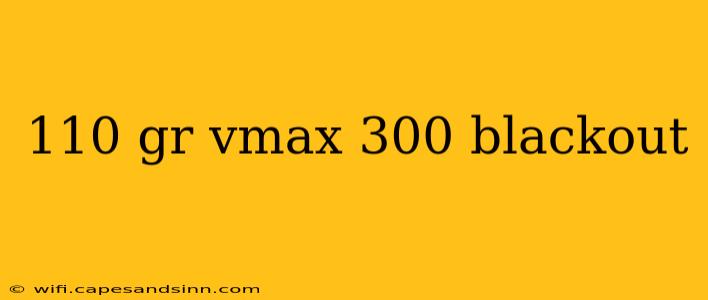 110 gr vmax 300 blackout