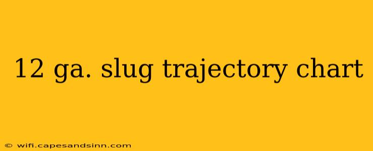 12 ga. slug trajectory chart