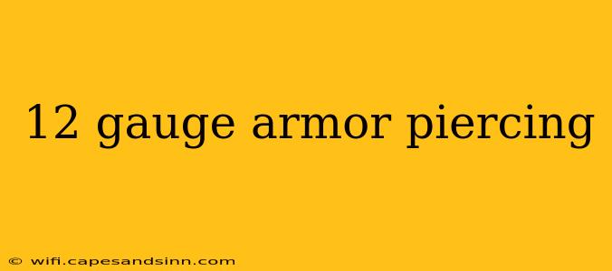 12 gauge armor piercing