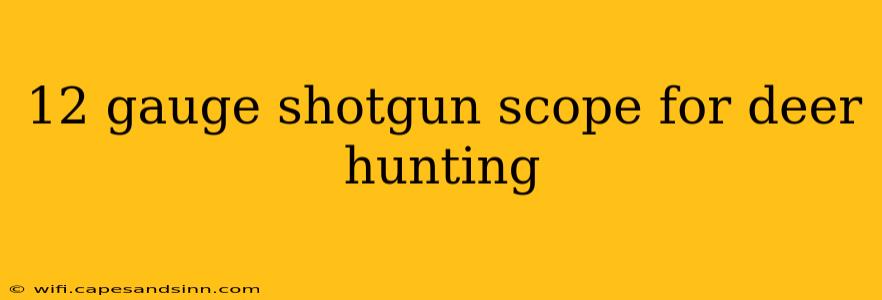 12 gauge shotgun scope for deer hunting