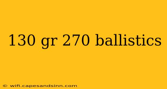 130 gr 270 ballistics