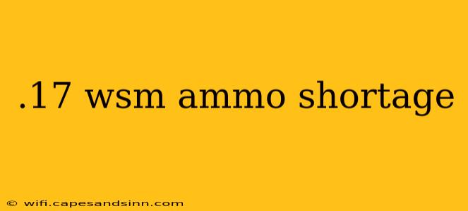 .17 wsm ammo shortage