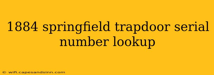 1884 springfield trapdoor serial number lookup