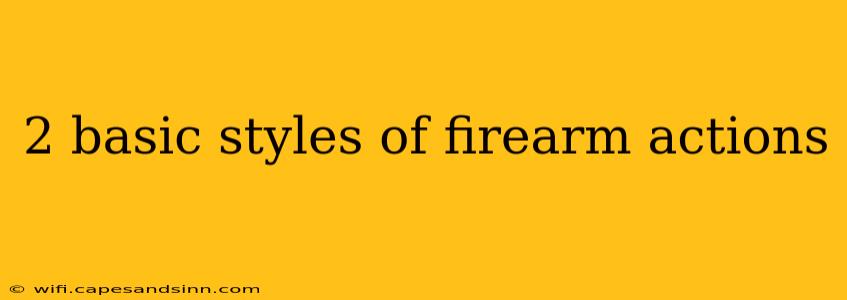 2 basic styles of firearm actions