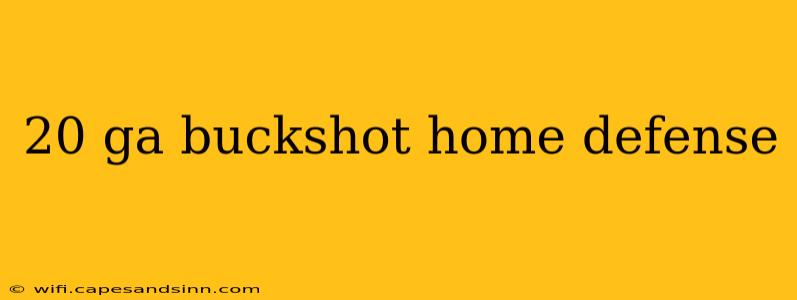 20 ga buckshot home defense