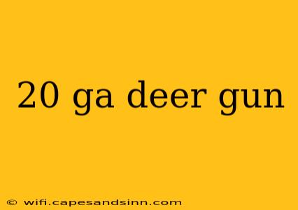 20 ga deer gun