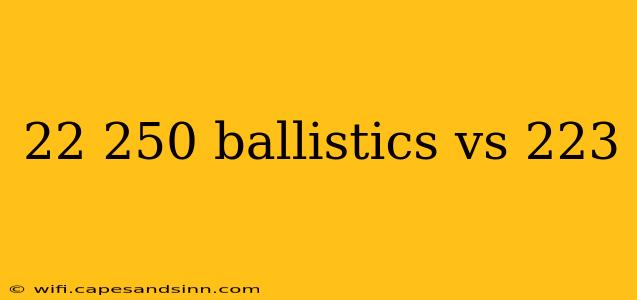 22 250 ballistics vs 223