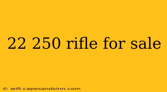 22 250 rifle for sale