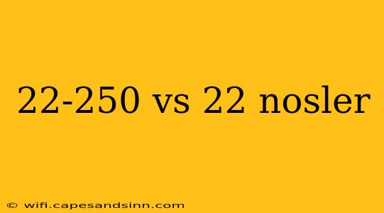 22-250 vs 22 nosler