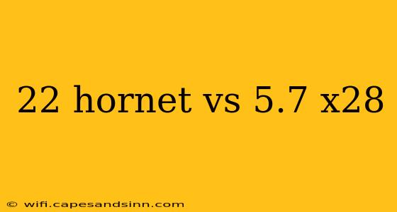 22 hornet vs 5.7 x28