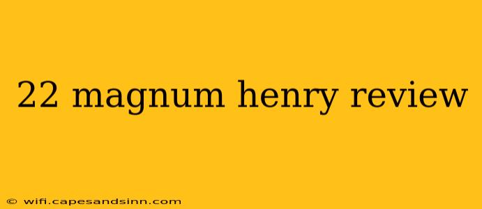 22 magnum henry review