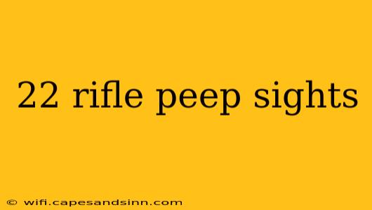 22 rifle peep sights