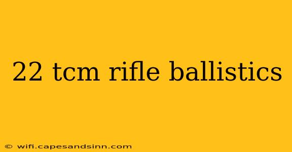 22 tcm rifle ballistics