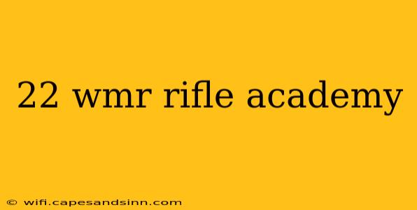 22 wmr rifle academy