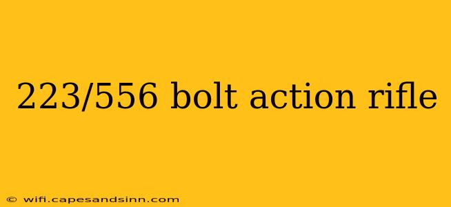 223/556 bolt action rifle