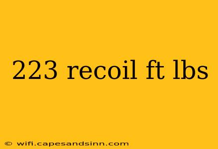 223 recoil ft lbs