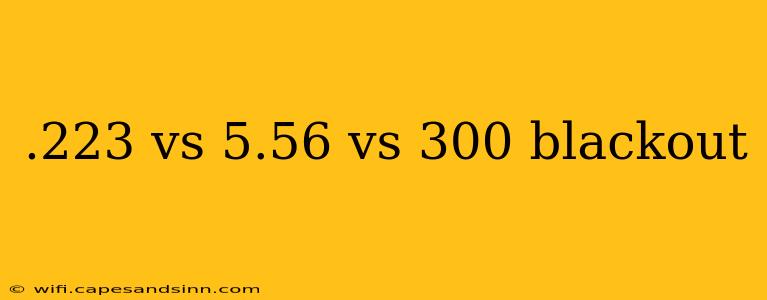 .223 vs 5.56 vs 300 blackout