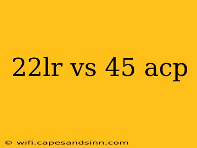 22lr vs 45 acp