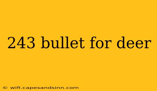 243 bullet for deer