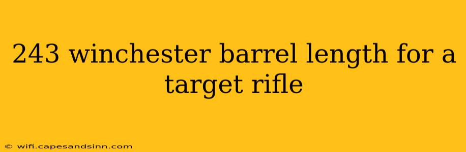 243 winchester barrel length for a target rifle