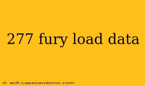 277 fury load data