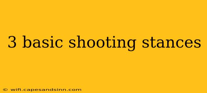 3 basic shooting stances