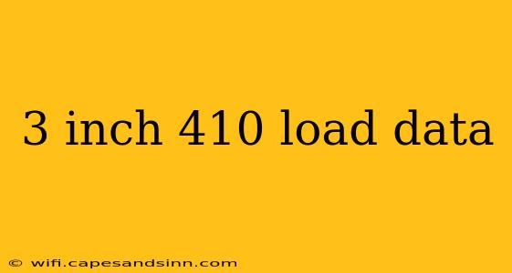 3 inch 410 load data