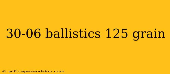 30-06 ballistics 125 grain