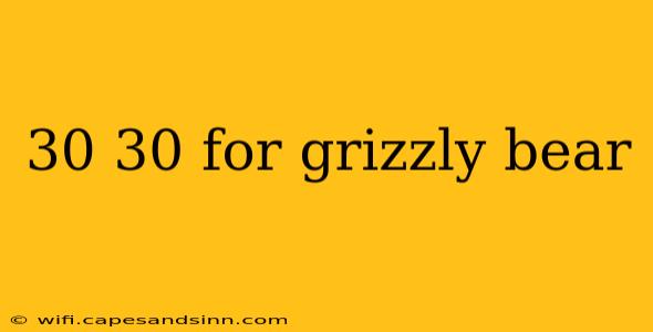 30 30 for grizzly bear