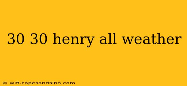 30 30 henry all weather