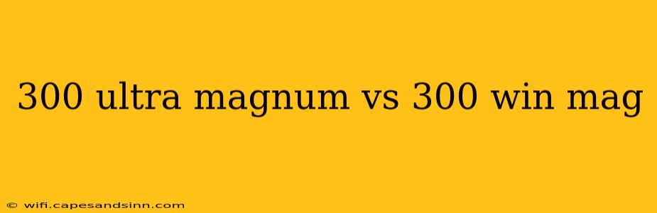 300 ultra magnum vs 300 win mag