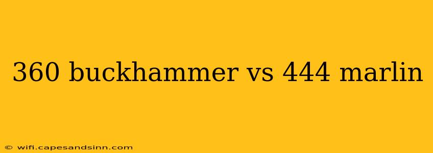 360 buckhammer vs 444 marlin