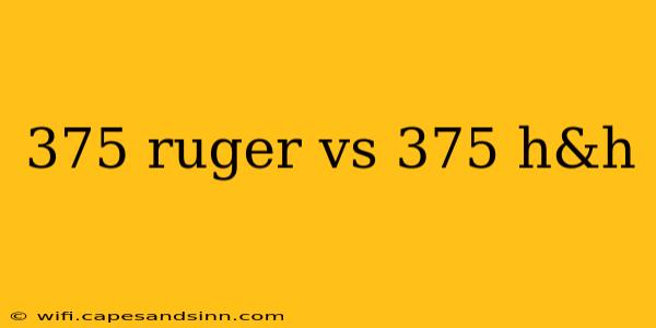 375 ruger vs 375 h&h