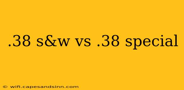 .38 s&w vs .38 special