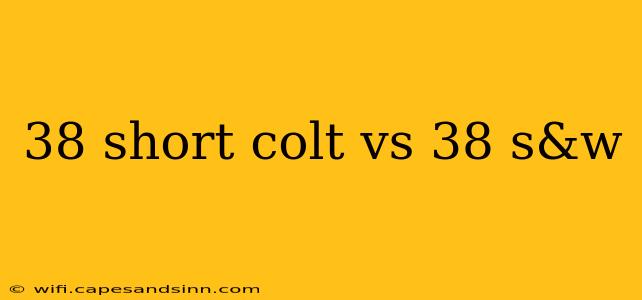 38 short colt vs 38 s&w