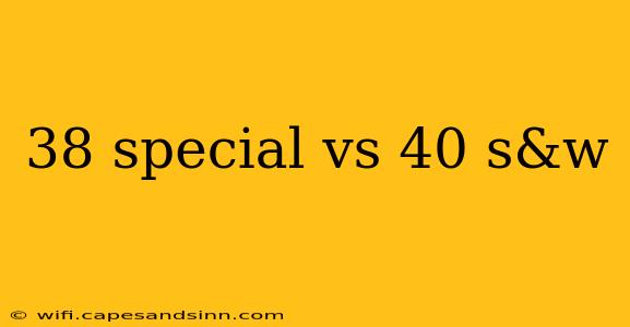 38 special vs 40 s&w