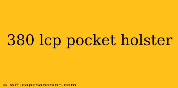 380 lcp pocket holster