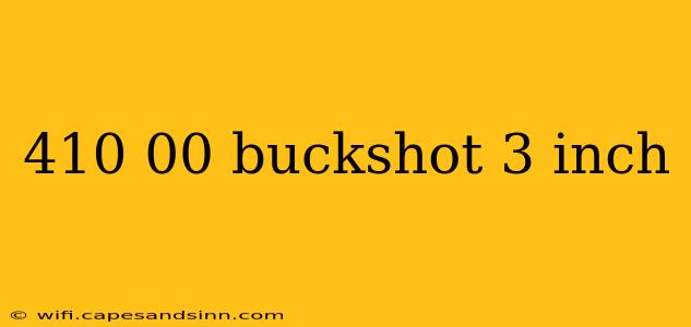 410 00 buckshot 3 inch