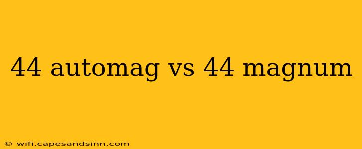 44 automag vs 44 magnum