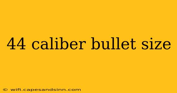 44 caliber bullet size