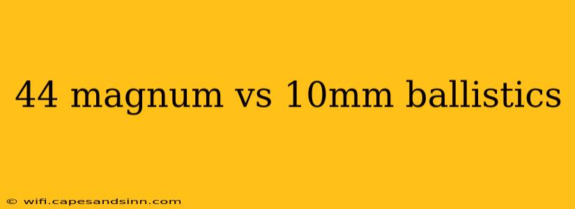 44 magnum vs 10mm ballistics