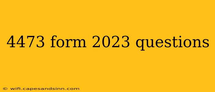 4473 form 2023 questions