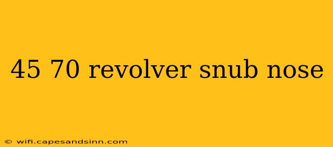 45 70 revolver snub nose