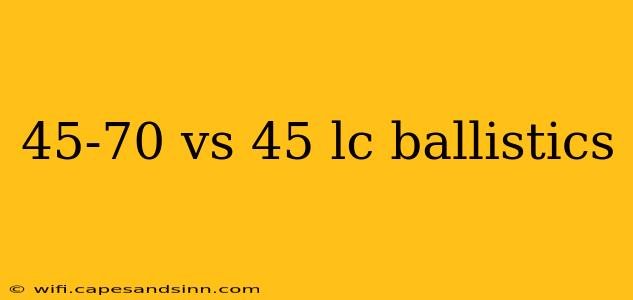 45-70 vs 45 lc ballistics