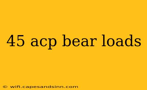 45 acp bear loads